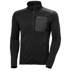 Helly Hansen Lifa Merino Midlayer Jacket Men's in Black